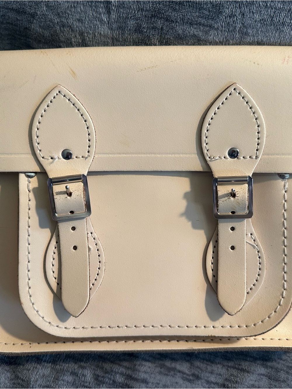 The Cambridge Satchel Company Cream Leather Satchel - Picture 7 of 8